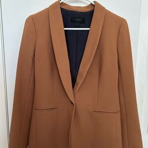 J. Crew Parke Brown Blazer-size 0-EUC